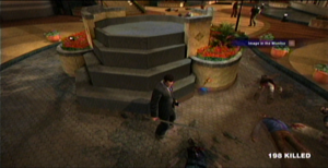 Dead rising bowling ball in fountain.png