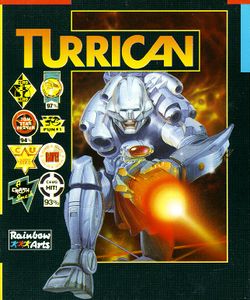 Box artwork for Turrican.