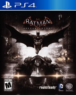 Box artwork for Batman: Arkham Knight.