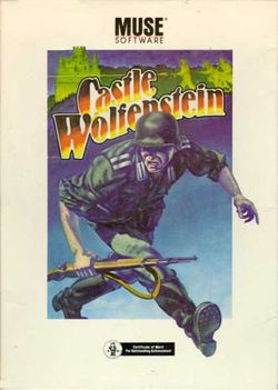 Box artwork for Castle Wolfenstein.