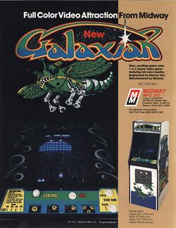 Box artwork for Galaxian.