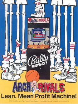 Box artwork for Arch Rivals.