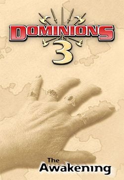 Box artwork for Dominions 3: The Awakening.