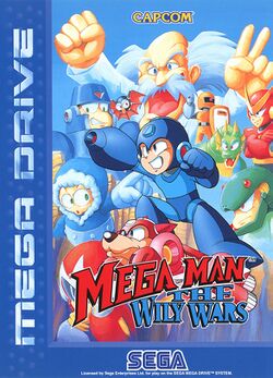 Box artwork for Mega Man The Wily Wars.
