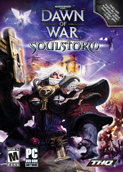 Box artwork for Warhammer 40,000: Dawn of War: Soulstorm.