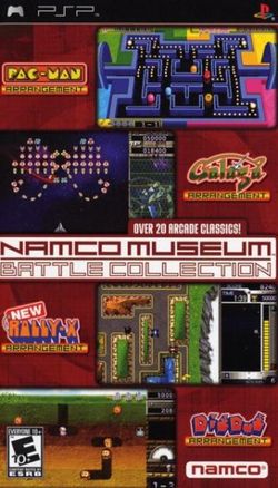 Box artwork for Namco Museum Battle Collection.