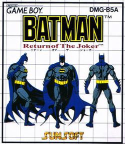 Box artwork for Batman: Return of the Joker (Game Boy).