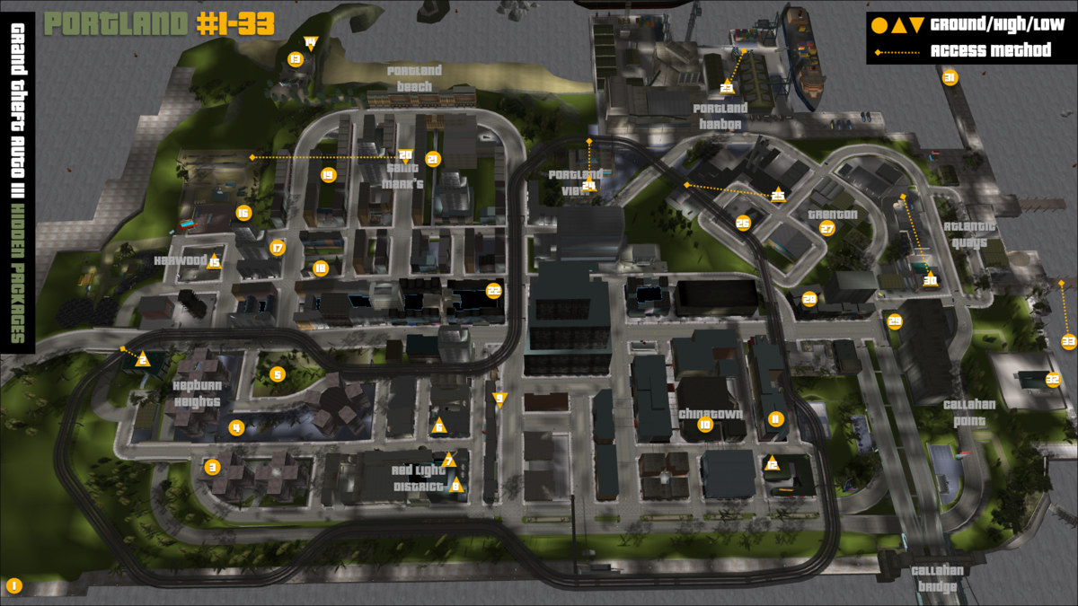 Grand Theft Auto III/Hidden Packages — StrategyWiki Strategy guide