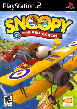 Box artwork for Snoopy vs. the Red Baron.