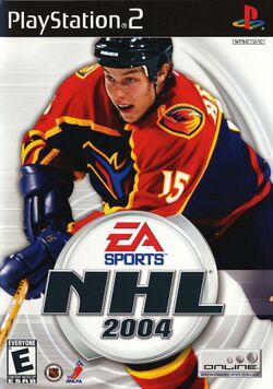 Box artwork for NHL 2004.