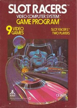 Box artwork for Slot Racers.