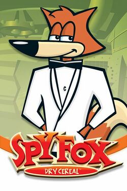 Box artwork for Spy Fox in "Dry Cereal".