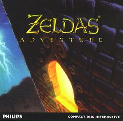 Box artwork for Zelda's Adventure.