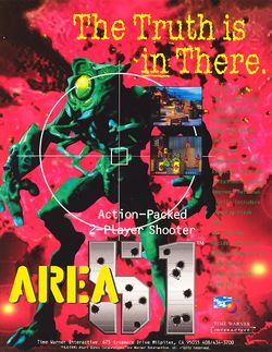 Box artwork for Area 51.