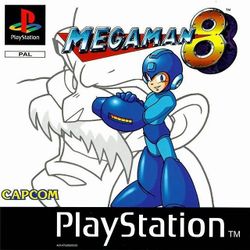 Box artwork for Mega Man 8.