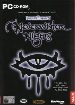 Box artwork for Neverwinter Nights.