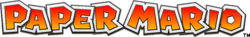 The logo for Paper Mario.