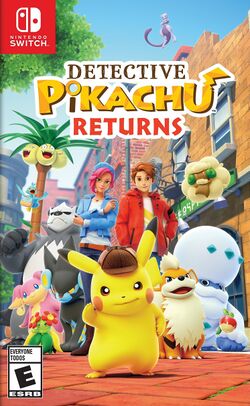 Box artwork for Detective Pikachu Returns.