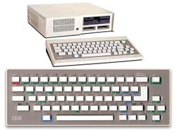 The console image for IMB PCjr.