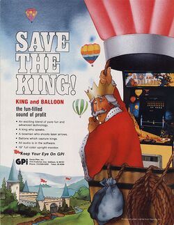 Box artwork for King and Balloon.