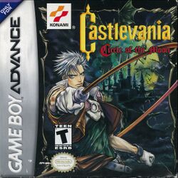 Box artwork for Castlevania: Circle of the Moon.