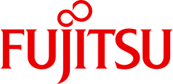 Fujitsu's company logo.