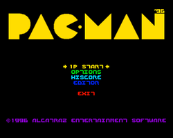 Box artwork for Pac-Man '96.
