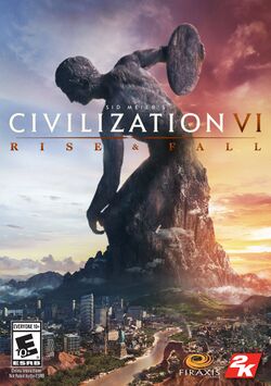 Box artwork for Sid Meier's Civilization VI: Rise and Fall.