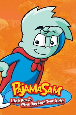 Box artwork for Pajama Sam: Life Is Rough When You Lose Your Stuff!.