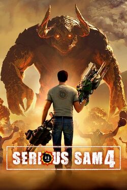Box artwork for Serious Sam 4.