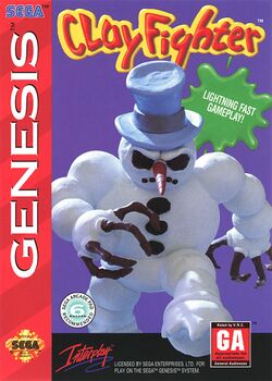 Box artwork for ClayFighter.