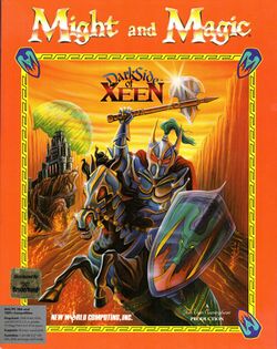 Box artwork for Might and Magic V: Darkside of Xeen.