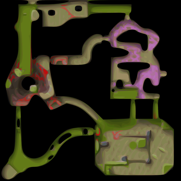 File:SM64 Hazy Maze Cave Blank Map.png