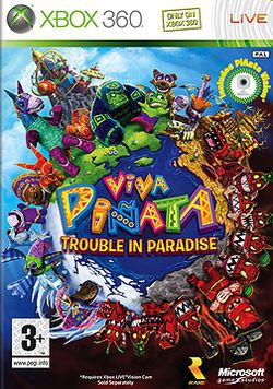 Box artwork for Viva Piñata: Trouble in Paradise.