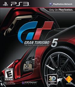 Box artwork for Gran Turismo 5.