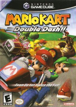 Box artwork for Mario Kart: Double Dash!!.