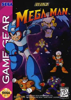 Box artwork for Mega Man (Game Gear).