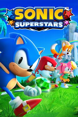 Box artwork for Sonic Superstars.