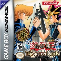 Box artwork for Yu-Gi-Oh! The Sacred Cards.