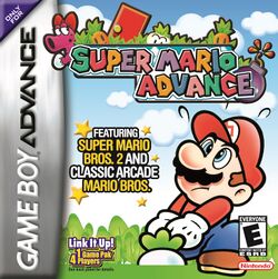 Box artwork for Super Mario Advance.