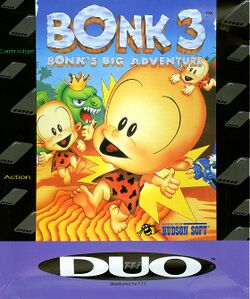 Box artwork for Bonk 3: Bonk's Big Adventure.