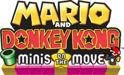 Box artwork for Mario and Donkey Kong: Minis on the Move.