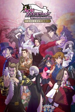 Box artwork for Ace Attorney Investigations Collection.