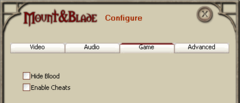 Mount&Blade game config.png