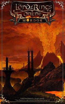Box artwork for The Lord of the Rings Online: Mordor.