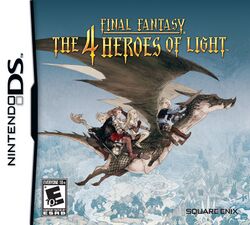 Box artwork for Final Fantasy: The 4 Heroes of Light.