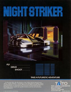 Box artwork for Night Striker.