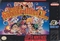 Box artwork for Super Adventure Island II.