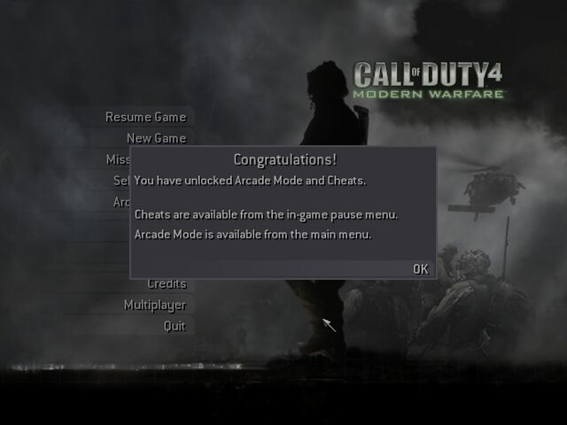 Call of Duty 4: Modern Warfare cheats