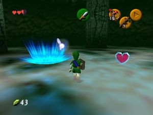 Legend of Zelda: Ocarina of Time 3DS Heart Gameplay 